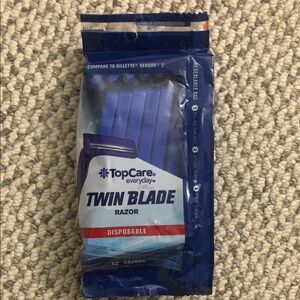 TopCare Twin Blade Disposable Razors - Blue